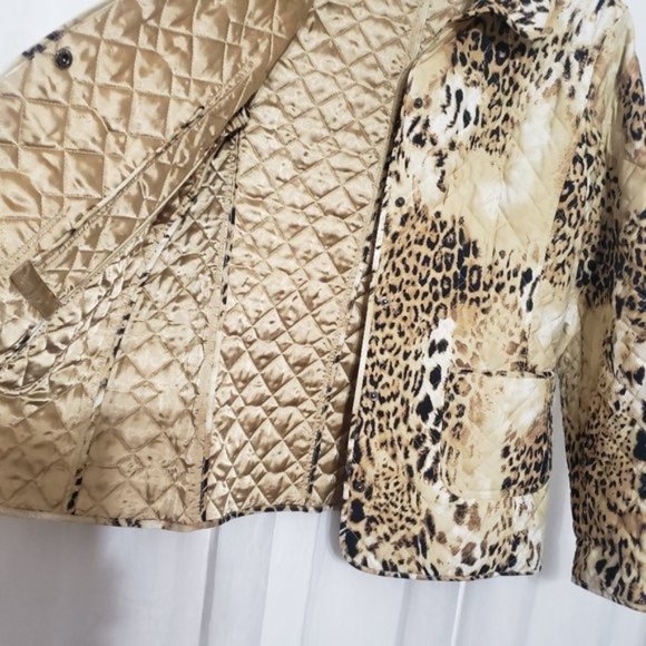 Dana Buchman Animal Leopard Cheetah Print Blazer Size XL - Picture 7 of 8